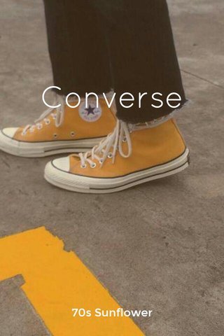 converse 70s sunflower