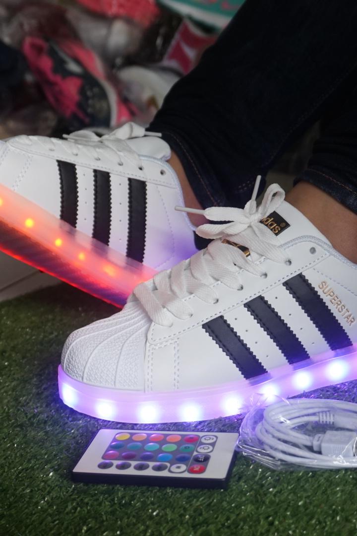 adidas super star led